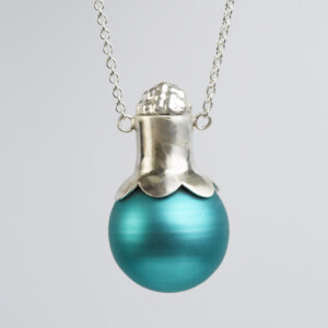Saatkugel "Blume", Glas Ø 20 mm, 935 Silber