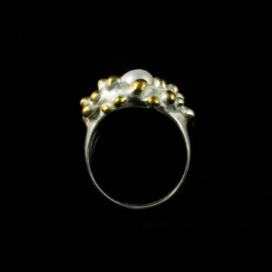 Inselring, 935 Silber teilvergoldet mit Perle, 480 € Inselring, 935 Silber teilvergoldet mit Perle